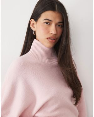 Gina Tricot Stehkragenpullover - Pink