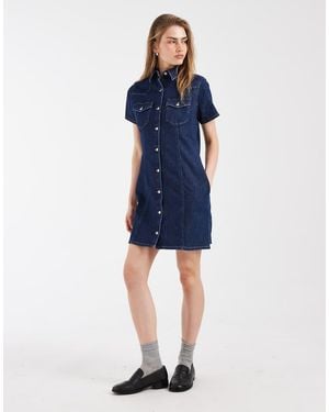 Levi's Vestido Mini Vaquero Western - Azul