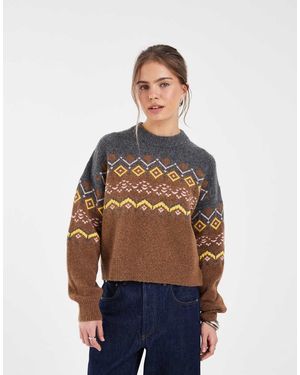 Levi's Charlotte Fair Isle Gebreide Trui - Blauw