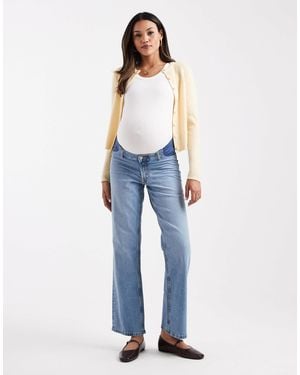 ASOS Asos Design Maternity Comfort Stretch Straight Leg Jeans - Blue
