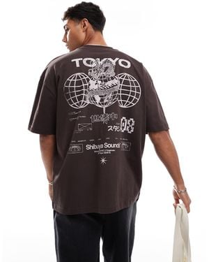 ASOS Oversized T-shirt With Street Graphic - Multicolour