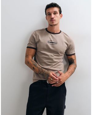 ASOS Schmal geschnittenes ringer-t-shirt - Grau