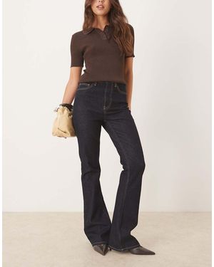 ASOS Asos Desigh High Rise Bootcut Flare Jeans - Blue
