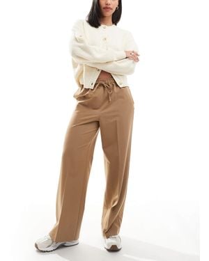 ASOS Tailored Pull On Pants - Natural