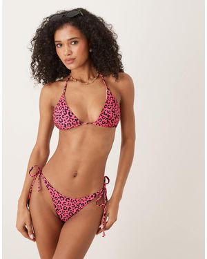 OOSC – seitlich gebundene bikinihose - Rot