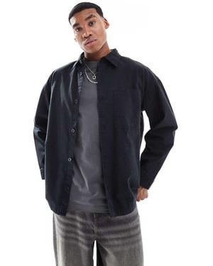 Jack & Jones Heavy Twill Washed Overshirt - Blue