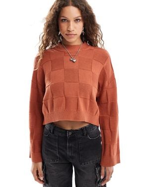 Vans Cammile Checke Sweatshirt - Red