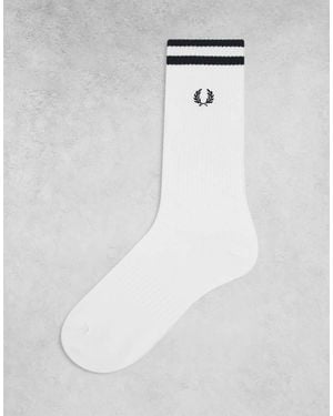Fred Perry Calzini Da Tennis Bianchi/Neri - Bianco