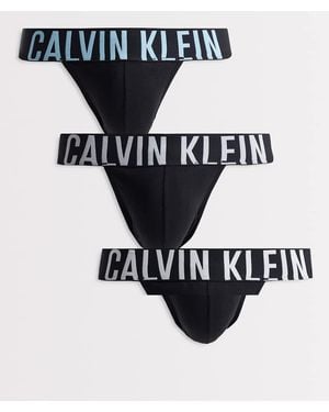 Calvin Klein Intense Power 3 Pack Jockstraps - Black