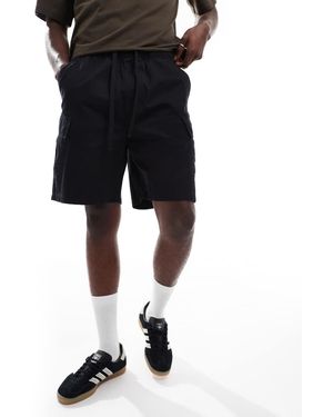 Pull&Bear Pantaloncini Cargo Neri - Nero