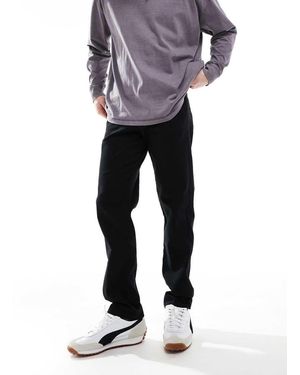 JJ Rebel Pantalones Chinos Negros De Corte Suelto De - Gris