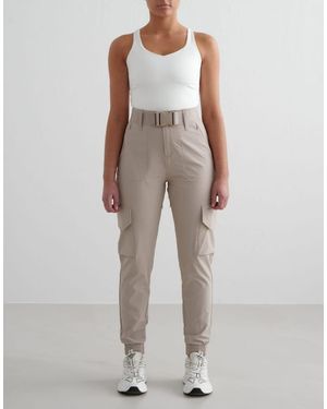 Aim'n Dark Clay Cargo Trousers - Natural