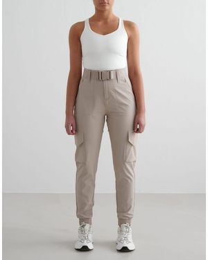 Aim'n Dark Clay Cargo Trousers - Natural