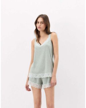 Intimissimi Pyjamas With Vest Top And Shorts - Grey