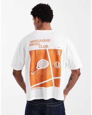ASOS Boxy Oversized T-shirt With Padel Graphic - Orange