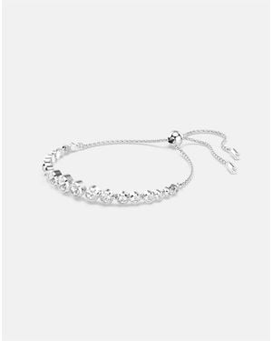 Swarovski Imber Tennis Bracelet With Rhodium Plate - White
