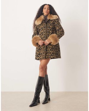 Never Fully Dressed Faur Fur Trim Coat - Natural
