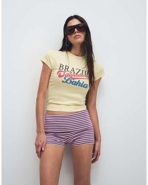 Cotton On Hallie Foldover Mini Short - Purple