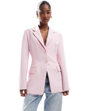 ASOS Americana Con Cintura Entallada De - Rosa