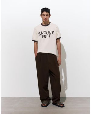 Pull&Bear – elegante hose - Blau