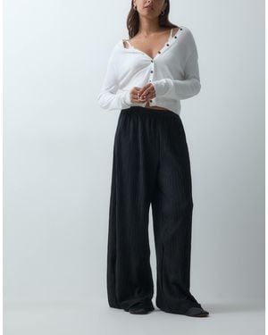 Vero Moda Plissee-hose mit weitem bein - Grau