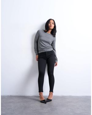 Topshop Unique Joni - jean skinny à taille haute - Blanc
