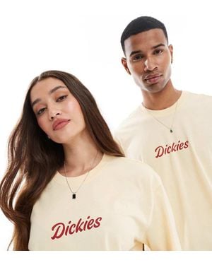 Dickies Camiseta Pastel Con Logo De Texto En La Parte Central Del Pecho Exclusiva En Asos De - Neutro