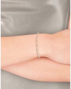Lovisa Vergulde Tennisarmband Met Langwerpige Siersteentjes - Grijs