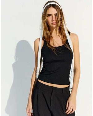 Bershka Multi-position Scarf - Black