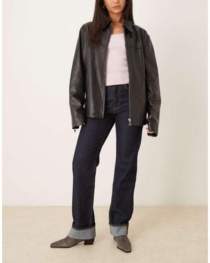 Gina Tricot Co-ord Mid Rise Relaxed Straight Leg Jeans - Natural
