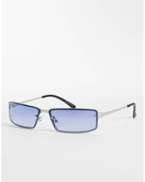 ASOS – wrap-sonnenbrille - Blau