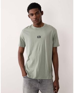 ARMANI EXCHANGE Chest Logo T-shirt - Grey
