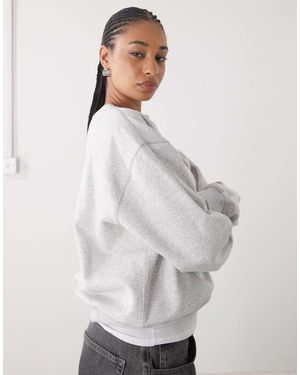 Weekday Sudadera Estándar Essence De - Gris