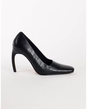 TOPSHOP Amos pumps mit skulpturiertem bananenabsatz - Schwarz