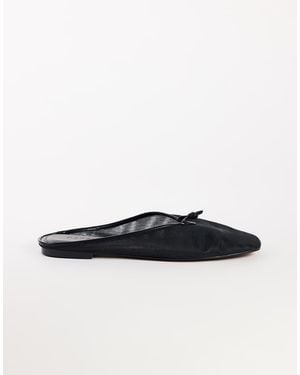 TOPSHOP Mule Plana Blythe Anudada En-Marrón - Blanco