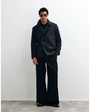 Mango Zweireihige, taillierte jacke - Blau