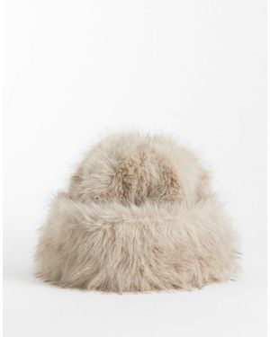 Mango Faux-fur-hut - Natur
