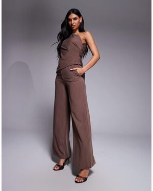 Forever New Wide Leg Trousers Co-Ord - Brown