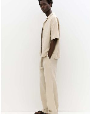 Pull&Bear Rustic Joggers - Natural