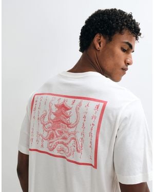 Jack & Jones Japanese Graphic Backprint T-shirt - White