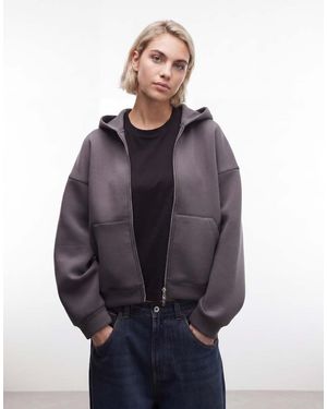 Weekday Super Soft Slim Fit Long Sleeve Raglan Top - Grey