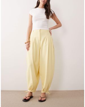 Miss Selfridge Tailored Balloon Pants - Natural