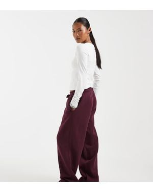 Only Petite Wijde Joggingbroek - Paars
