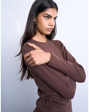 TOPSHOP Long Sleeve Everyday Tee - Purple