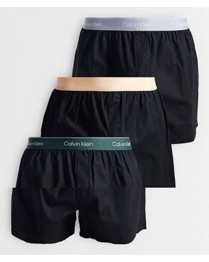 Calvin Klein Icon Cotton Stretch 3 Pack Boxers - Black