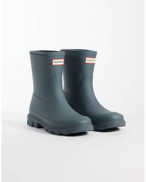 HUNTER Unisex Downpour Tall Wellington Boots - Blue