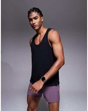 4505 Running Cotton Vest With Quick Dry Finish - Blue