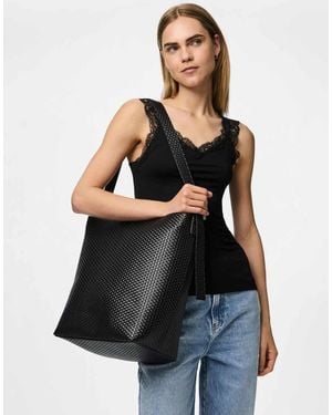 Pieces Shopper - Black
