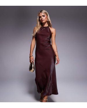 River Island Maxi Jurk Met Halternek - Paars