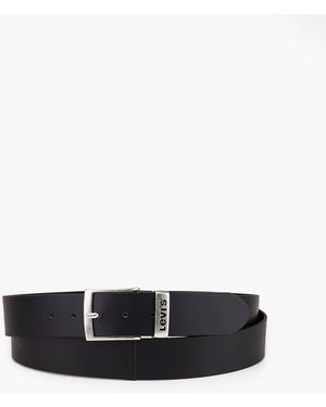 Levi's Plus Ashland 40mm Leather Belt - Black